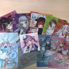 ホロライブ　ミニファイル　ミニポスター　色紙　湊あくあ　兎田ぺこら　さくらみこ