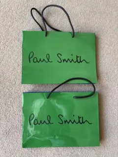 Paul Smith ショップ袋 緑 青 セット