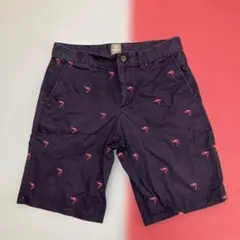 GAP ギャップ　メンズハーフパンツ　ネイビー　ショートパンツ　フラミンゴ柄のサムネイル