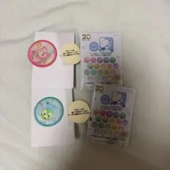 ダッフィーフレンズ　20周年グッズ　ワッペン　リーナベル&オルメルセット