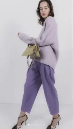新品未使用 stunninglure アーミークロップドパンツ ライトパープルのサムネイル