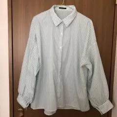 Avail SUREVE オーバーシャツ ミントグリーンストライプ Mサイズ