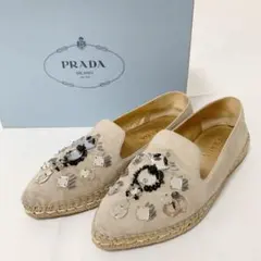 PRADA プラダ エスパドリーユ スリッポン ピジュー 36 1/2 中古のサムネイル