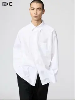 未使用 ２枚セット売り UNIQLO C ブロードオーバーサイズシャツ