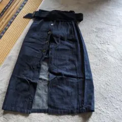 ダークブルー デニム タイトスカート　グレイル