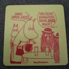 ムーミンコミックデザインコースター！スウェーデン製！タグシール付新品未使用品 ！