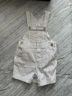 baby GAP ストライプオーバーオール 6-12ヶ月