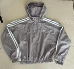 adidas フード付きブルゾン ジャケット ラベンダー S アディダス