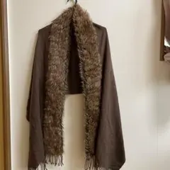 フェイクファー付きショールのサムネイル