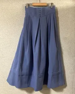 axes femme 【選べる2丈】クラシカルスカート　水色　ブルー　Lサイズ