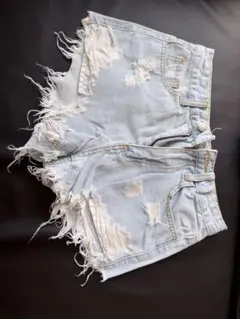Shein デストロイドデニムショートパンツ xxs