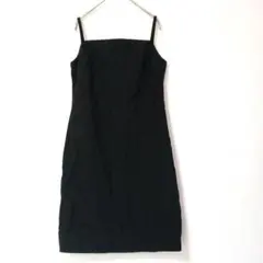 コムサデモード ミニキャミワンピース ブラック M シンプル 毛100%