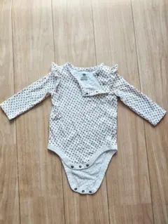 GAP 花柄ロンパース 長袖 フリル付き