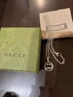 大特価】GUCCI ネックレス 燻 正規品 箱、おまけ付き - メルカリ