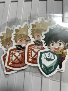 【ファミマ限定】ヒロアカコラボ ステッカー 2種セット 緑谷出久 爆豪勝己