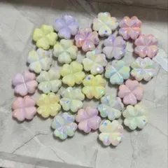 ビーズパーツ クローバー