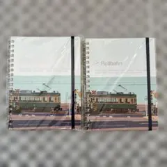 Rollbahn ロルバーン ポケット付メモL 江ノ電 踏切 2冊セット