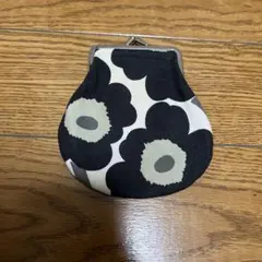 花柄がま口コインケース