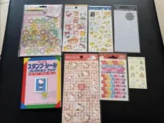シールまとめ売り　キティ＆ちいかわ＆すみっコぐらし＆とっとこハム太郎＆ディズニー