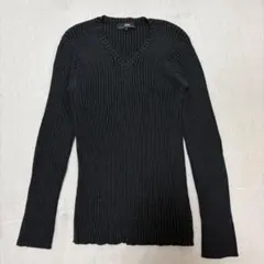 00‘s vintage Vネックリブニット　アーカイブ　グランジ　y2