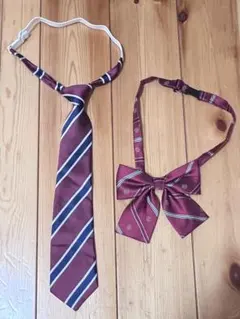 ストライプネクタイ　スクールリボン　学生服用