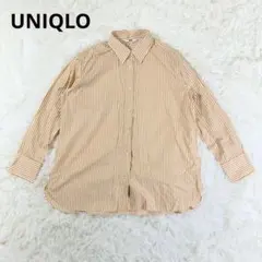 【UNIQLO ユニクロ】ストラップシャツ カジュアルシャツ 長袖 XLのサムネイル