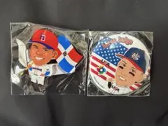 WBCガチャ　ジャッジ　缶バッジ　ソト　アクリルスタンド