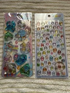 しずくちゃんポップアップ ウォーターシール ボンボンドロップシール 2点セット