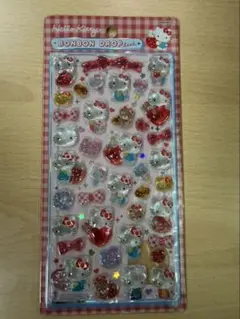 s*♡様 正規品 サンリオ ハローキティ 赤 ボンボンドロップシール