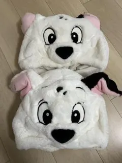 犬のキャラクター帽子 フリース素材