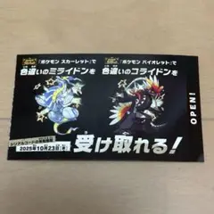 ポケモンSV 色違い ミライドン コライドン　パンフレット