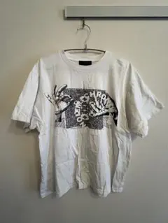 ホワイト Tシャツ 手のグラフィックプリント
