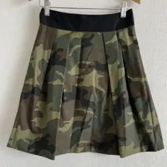 Aimä+säie　アイマサイエ　★スカート　迷彩柄　後ファスナー　Sのサムネイル
