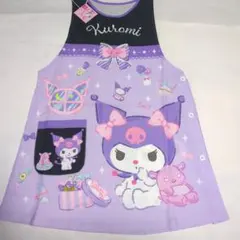 くろみちゃんのパープルの保育士エプロン no12