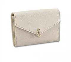 MARY QUANT ラメフィルムカードケース ゴールド系