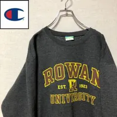 【激レア】☆チャンピオン☆ 90s フリーススウェット☆ローワン大学☆灰色メンズ