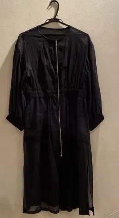 レイ.ビームス　レディースワンピース／羽織 87㌢ 美品 ブラック シースルー