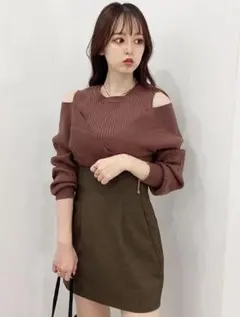 dazzlin カシュクールニットプルオーバー