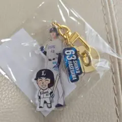 西武ライオンズ デフォルメ プレイヤーズグッズ アクリルキーリング　長谷川信哉