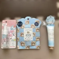 ハンドクリーム　保湿ミスト　アイマスク　シナモンロール　サンリオ　キャラクター