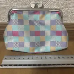カランコロン　市松模様 がま口 コインケース 小銭入れのサムネイル