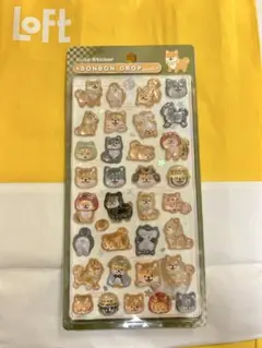 ボンボンドロップシール 和柄シリーズ 『芝犬』