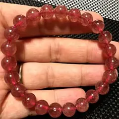 高品質☆ストロベリークォーツ ブレスレット