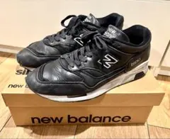 ニューバランス M1500BKレザー ブラック イングランド製27.5cm