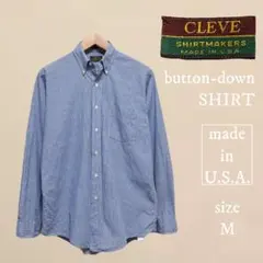 CLEVE ギンガムチェック 長袖シャツ ボタンダウン アメリカ製のサムネイル