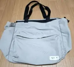 アニエスベー×アダムエロペ 別注マザーズバッグトートベージュ 限定品