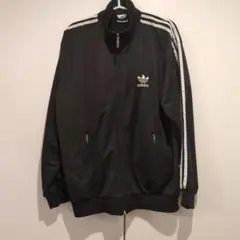 ​【90sヴィンテージ】adidas トラックジャケット 黒×白 当時モノ