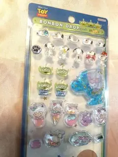 ボンボンドロップシールミニ　スヌーピー　エイリアン　ウォーターシール　おすそわけ