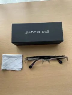 シルバー装飾付き メガネ Marshall raw - メルカリ