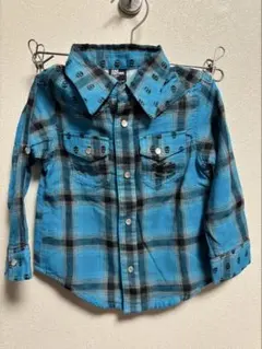 Rad Custom ラッドカスタム 青 チェックシャツ